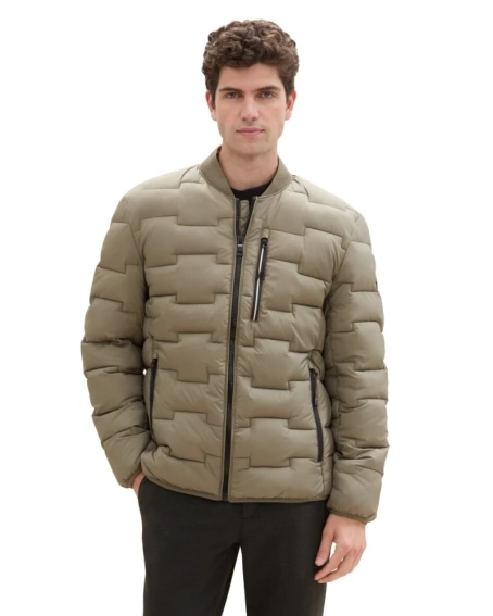 Куртка QUILTED BOMBER JACKET 1042119-32097 Tom Tailor L Коричневый 1042119-32097 фото 1 — интернет-магазин Tapok