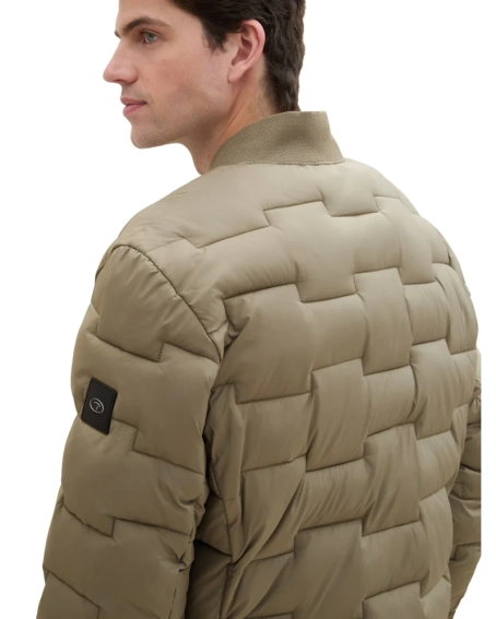 Куртка QUILTED BOMBER JACKET 1042119-32097 Tom Tailor L Коричневый 1042119-32097 фото 3 — интернет-магазин Tapok