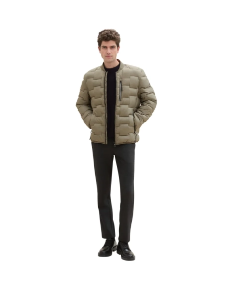 Куртка QUILTED BOMBER JACKET 1042119-32097 Tom Tailor L Коричневый 1042119-32097 фото 4 — интернет-магазин Tapok