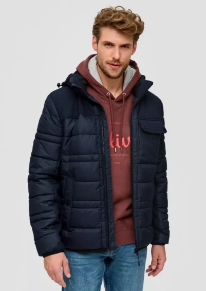 Куртка Quilted jacket в смеси материалов 2131728.5978 s.Oliver S Темно-синий 2131728.5978 фото 1 — интернет-магазин Tapok