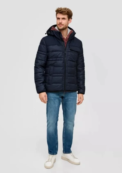 Куртка Quilted jacket в смеси материалов 2131728.5978 s.Oliver S Темно-синий 2131728.5978 фото 4 — интернет-магазин Tapok