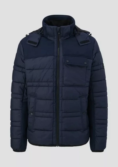 Куртка Quilted jacket в смеси материалов 2131728.5978 s.Oliver S Темно-синий 2131728.5978 фото 5 — интернет-магазин Tapok