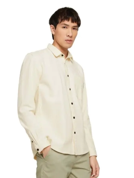 Куртка relaxed garment dye shirt 1029822XX1213808 Tom Tailor L Бежевый 1029822XX1213808 фото 1 — интернет-магазин Tapok