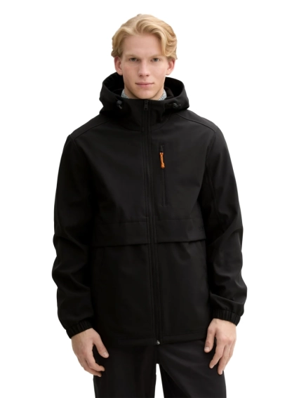 Куртка softshell jacket 1043829-29999 Tom Tailor L Черный 1043829-29999 фото 1 — интернет-магазин Tapok
