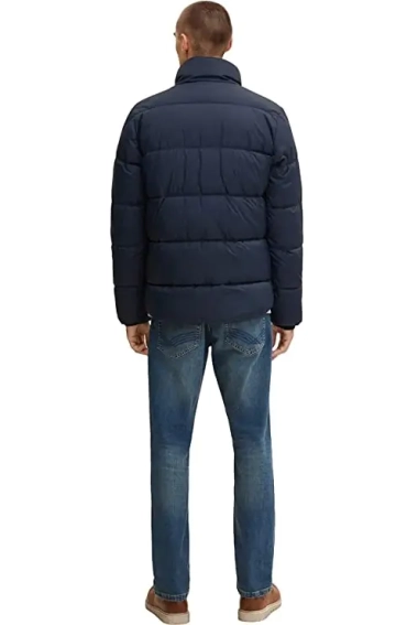Куртка sporty puffer jacket 1032482-10668 Tom Tailor L Темно-синій 1032482-10668 фото 2 — інтернет-магазин Tapok