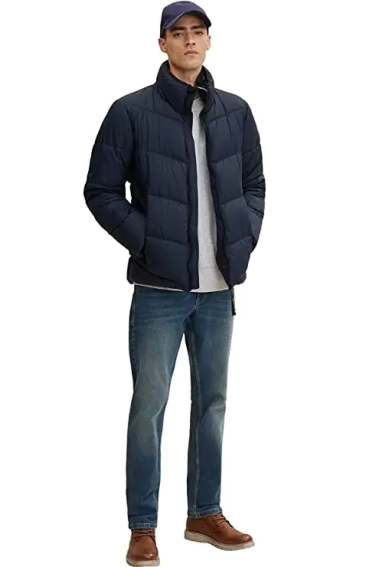 Куртка sporty puffer jacket 1032482-10668 Tom Tailor L Темно-синій 1032482-10668 фото 4 — інтернет-магазин Tapok