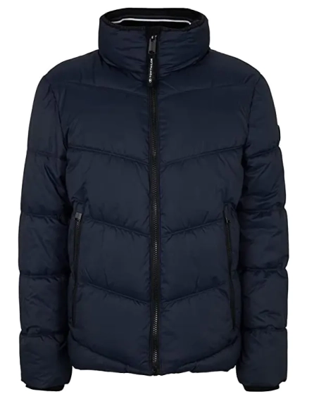 Куртка sporty puffer jacket 1032482-10668 Tom Tailor L Темно-синій 1032482-10668 фото 5 — інтернет-магазин Tapok