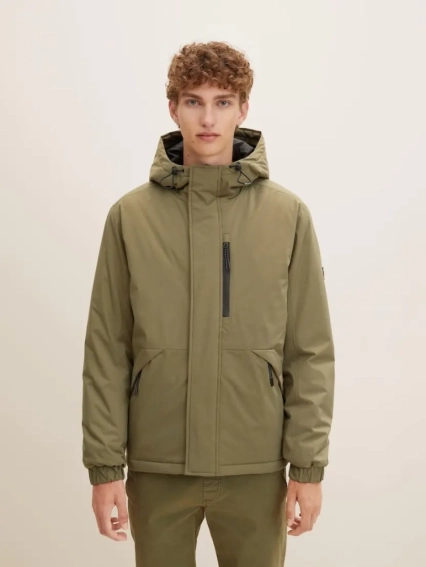 Куртка technical jacket 1032432-10415 Tom Tailor L Хаки 1032432-10415 фото 1 — интернет-магазин Tapok