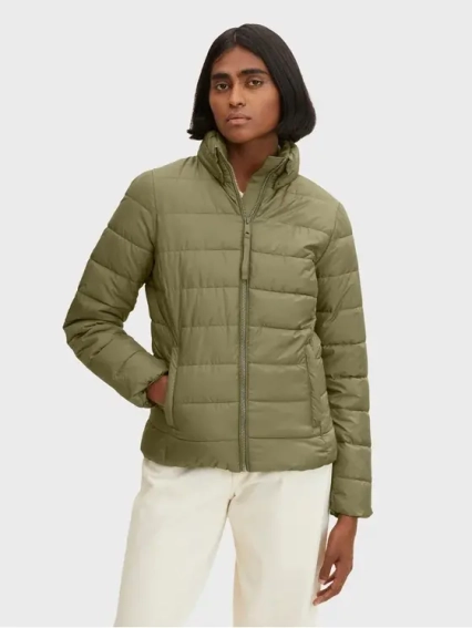 Куртка ultra lightweight jacket 1031313-10905 Tom Tailor L Хакі 1031313-10905 фото 1 — інтернет-магазин Tapok
