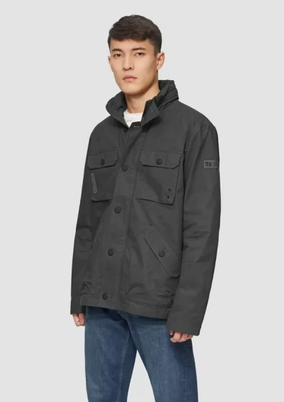 Куртка Utility-style jacket with hood 2161159.9581 s.Oliver L Темно-серый 2161159.9581 фото 1 — интернет-магазин Tapok