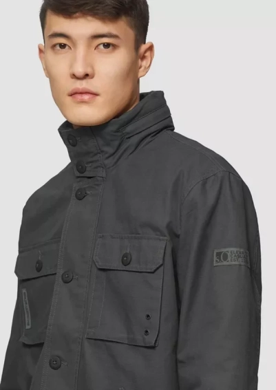 Куртка Utility-style jacket with hood 2161159.9581 s.Oliver L Темно-серый 2161159.9581 фото 3 — интернет-магазин Tapok