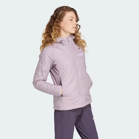 Куртка W MT INS HO JKT IM8198 Adidas L Бузковий IM8198 фото 2 — інтернет-магазин Tapok