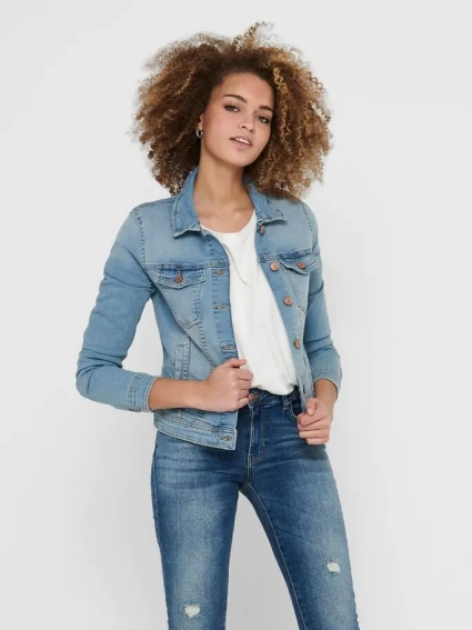 Куртка джинсова ONLTIA LIFE DNM JACKET BB LB BEX179 NOOS 15177241 Light Blue Denim ONLY 40 Блакитний 15177241LightBlueDeni фото 1 — інтернет-магазин Tapok