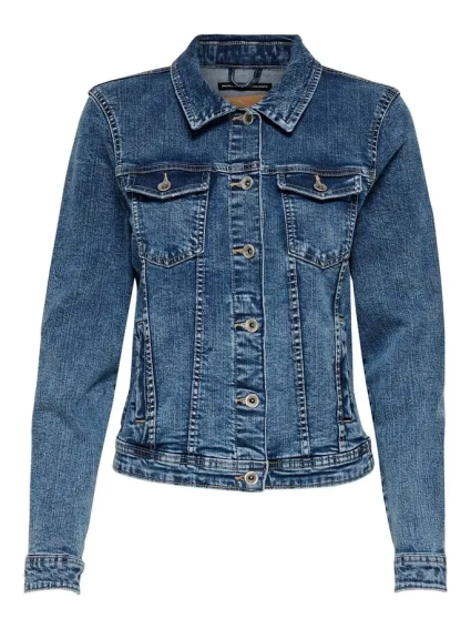 Куртка джинсовая ONLTIA LIFE DNM JACKET BB MB BEX02 NOOS 15170682 Medium Blue Denim ONLY 34 Темно-син 15170682MediumBlueDen фото 1 — интернет-магазин Tapok