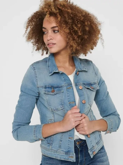 Куртка джинсовая ONLTIA LIFE DNM JACKET BB LB BEX179 NOOS 15177241-Light Blue Denim ONLY 38 Голубой 15177241-Light Blue Denim фото 3 — интернет-магазин Tapok