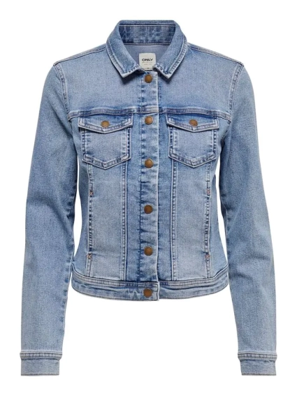 Куртка джинсовая ONLWESTA LIFE LS DNM JACKET CC PIM100221 15192447-Light Blue Denim ONLY 34 Голубой 15192447-Light Blue Denim фото 4 — интернет-магазин Tapok