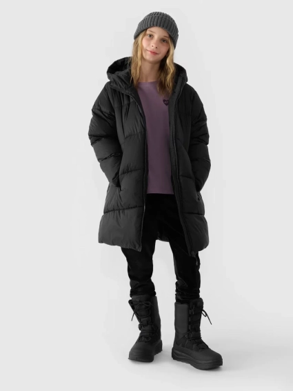 Куртка детская DOWN JACKET F455 4FJWAW24TDJAF455-20S 4F 122 Черный 4FJWAW24TDJAF455-20S фото 4 — интернет-магазин Tapok