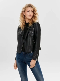 Куртка из искусственной кожи ONLGEMMA FAUX LEATHER BIKER OTW NOOS 15153079-Black ONLY 34 Черный 15153079-Black