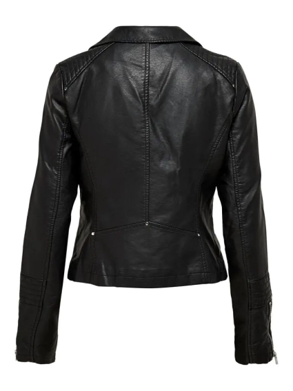 Куртка из искусственной кожи ONLGEMMA FAUX LEATHER BIKER OTW NOOS 15153079-Black ONLY 34 Черный 15153079-Black фото 5 — интернет-магазин Tapok