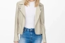 Куртка из искусственной кожи ONLGEMMA FAUX LEATHER BIKER OTW NOOS 15153079-Silver Lining ONLY 34 Бежевый 15153079-Silver Lining Фото 1