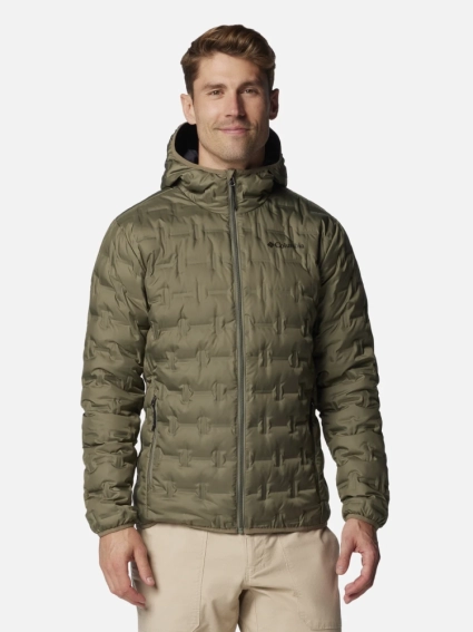 Куртка пухова Delta Ridge™ II Down Hooded Jacket 2086221CLB-397 Columbia S Хакі 2086221CLB-397 фото 1 — інтернет-магазин Tapok