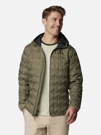 Куртка пухова Delta Ridge™ II Down Hooded Jacket 2086221CLB-397 Columbia S Хакі 2086221CLB-397 фото 2 — інтернет-магазин Tapok