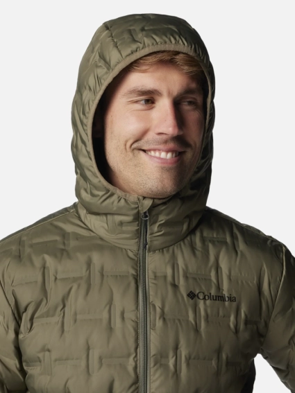 Куртка пухова Delta Ridge™ II Down Hooded Jacket 2086221CLB-397 Columbia S Хакі 2086221CLB-397 фото 4 — інтернет-магазин Tapok