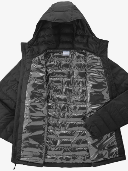 Куртка утеплена Powder Lite™ II Jacket Hooded 2086941CLB-010 Columbia S (46) Чорний 2086941CLB-010 фото 6 — інтернет-магазин Tapok