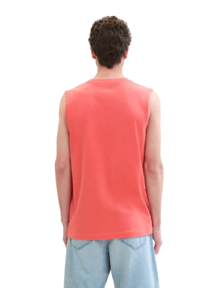 Майка Tanktop with logo print 1041866ХХ26202 Tom Tailor L Коралловый 1041866ХХ26202 фото 2 — интернет-магазин Tapok