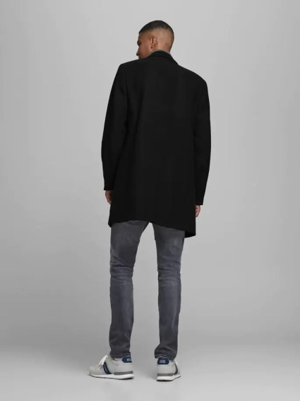 Пальто JJEMOULDER WOOL COAT SN 12171374-Black Jack&Jones L Чорний 12171374-Black фото 2 — інтернет-магазин Tapok