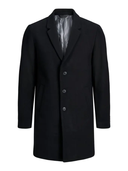 Пальто JJEMOULDER WOOL COAT SN 12171374-Black Jack&Jones L Чорний 12171374-Black фото 5 — інтернет-магазин Tapok