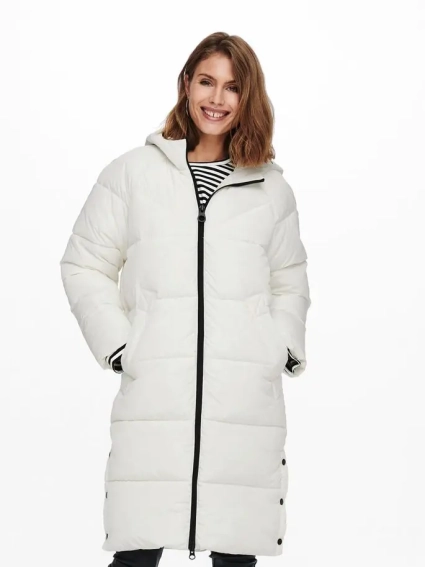 Пальто ONLAMANDA LONG PUFFER COAT CC OTW 15233425-Cloud Dancer ONLY L Білий 15233425-Cloud Dancer фото 1 — інтернет-магазин Tapok