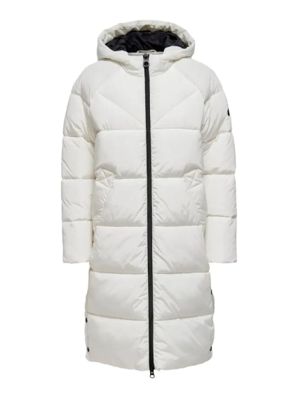 Пальто ONLAMANDA LONG PUFFER COAT CC OTW 15233425-Cloud Dancer ONLY L Білий 15233425-Cloud Dancer фото 4 — інтернет-магазин Tapok