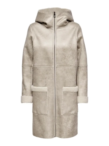 Пальто ONLALBERTE BONDED COAT OTW 15239484-Pumice Stone ONLY L Бежевий 15239484-Pumice Stone фото 1 — інтернет-магазин Tapok
