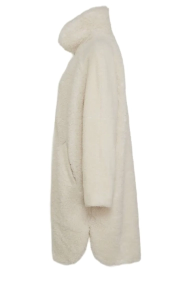 Пальто ONLEVA LONG TEDDY COAT OTW 15234980-Moonbeam ONLY M Бежевий 15234980-Moonbeam фото 2 — інтернет-магазин Tapok