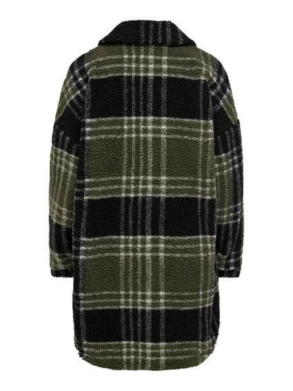 Пальто ONLNEWCAMILLA TEDDY SHACKET AOP CC OTW 15228399-Kalamata-Checks:as SS ONLY M Хакі 15228399-Kalamata-Checks: фото 5 — інтернет-магазин Tapok