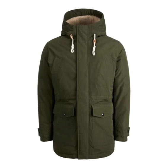 Парка JJEMASH TEDDY PARKA SN 12211771-Forest Night Jack&Jones L Хакі 12211771-Forest Night фото 1 — інтернет-магазин Tapok