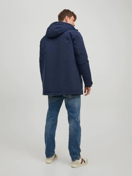 Парка JJWINNER PARKA NO FUR 12218773-Navy Blazer Jack&Jones L Темно-синій 12218773-Navy Blazer фото 2 — інтернет-магазин Tapok