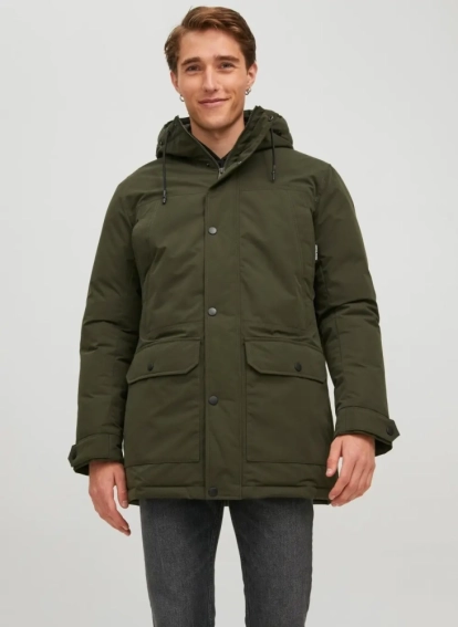Парка JJWINNER PARKA NO FUR 12218773-Rosin Jack&Jones L Хакі 12218773-Rosin фото 1 — інтернет-магазин Tapok