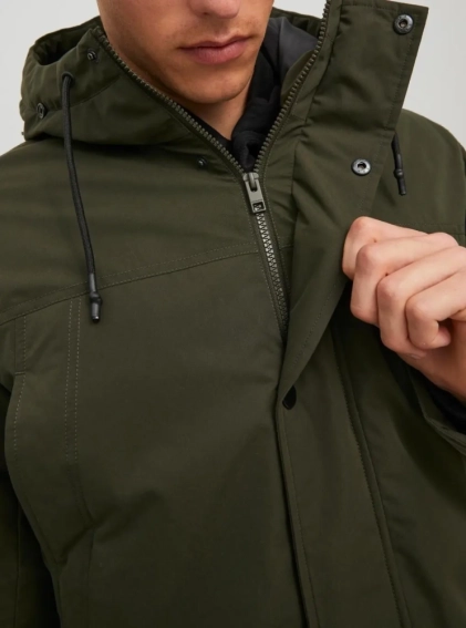 Парка JJWINNER PARKA NO FUR 12218773-Rosin Jack&Jones L Хакі 12218773-Rosin фото 3 — інтернет-магазин Tapok