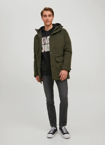 Парка JJWINNER PARKA NO FUR 12218773-Rosin Jack&Jones L Хакі 12218773-Rosin фото 4 — інтернет-магазин Tapok