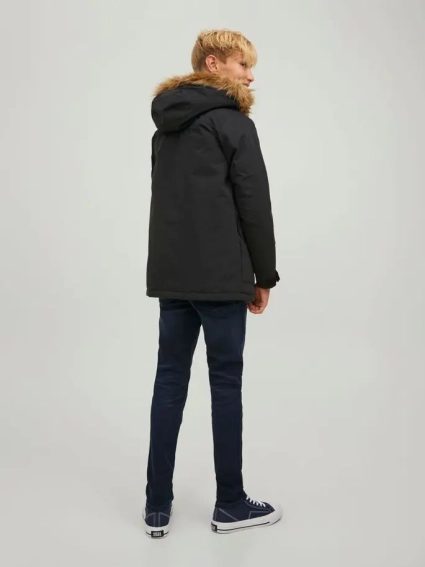 Парка JJWINNER PARKA NO FUR JNR 12220838-Black Jack&Jones 152 Чорний 12220838-Black фото 2 — інтернет-магазин Tapok
