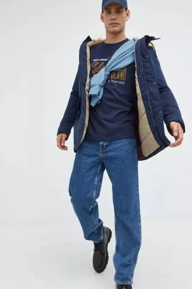Парка PKTBPR WIND PARKA JACKET 12213212-Navy Blazer Jack&amp;Jones L Темно-синий 12213212-Navy Blazer фото 5 — интернет-магазин Tapok