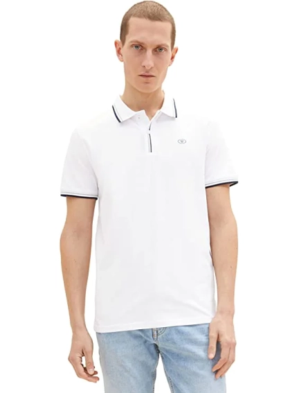 Поло 1036961-20000 Tom Tailor L Білий 1036961-20000 фото 1 — інтернет-магазин Tapok