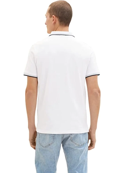 Поло 1036961-20000 Tom Tailor L Білий 1036961-20000 фото 2 — інтернет-магазин Tapok