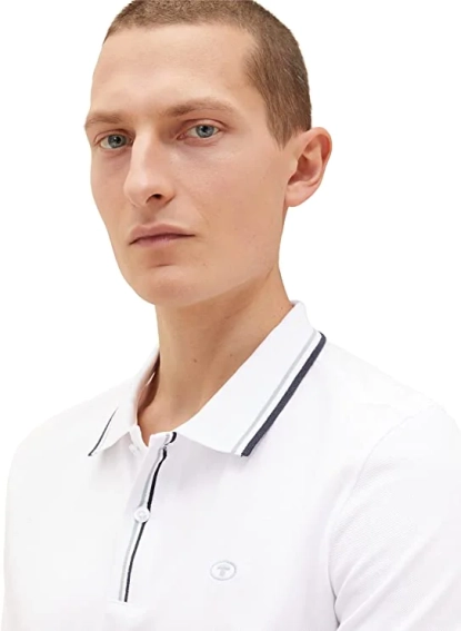 Поло 1036961-20000 Tom Tailor L Білий 1036961-20000 фото 3 — інтернет-магазин Tapok