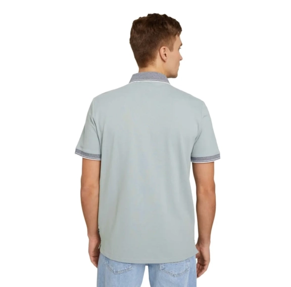 Поло basic polo with chest embr 1030625XX1012960 Tom Tailor L Серый 1030625XX1012960 фото 2 — интернет-магазин Tapok