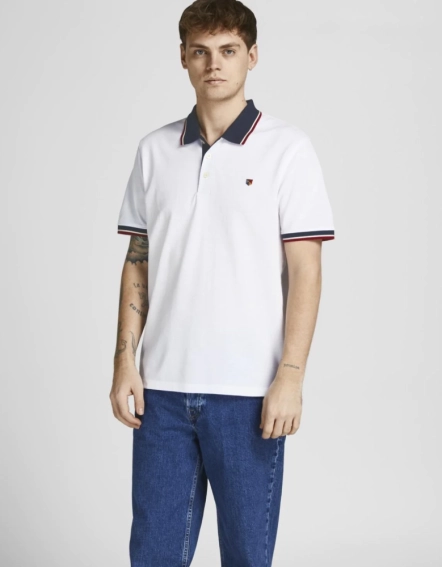 Поло JPRBLUWIN POLO SS NOOS 12169064-Cloud Dancer-Fit: REG SOLID Jack&amp;Jones L Белый 12169064-Cloud Dancer-Fit фото 1 — интернет-магазин Tapok