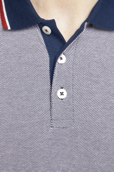 Поло JPRBLUWIN POLO SS NOOS 12169064-Mood Indigo-Fit:REG W. WHISPER WHITE Jack&Jones L Сірий 12169064-Mood Indigo-Fit: фото 4 — інтернет-магазин Tapok