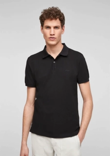 Поло Polo The shirt  REGULAR FIT 130.11.899.13.130.2024581-99A1 s.Oliver S Чорний 03.899.35.5268-99A1